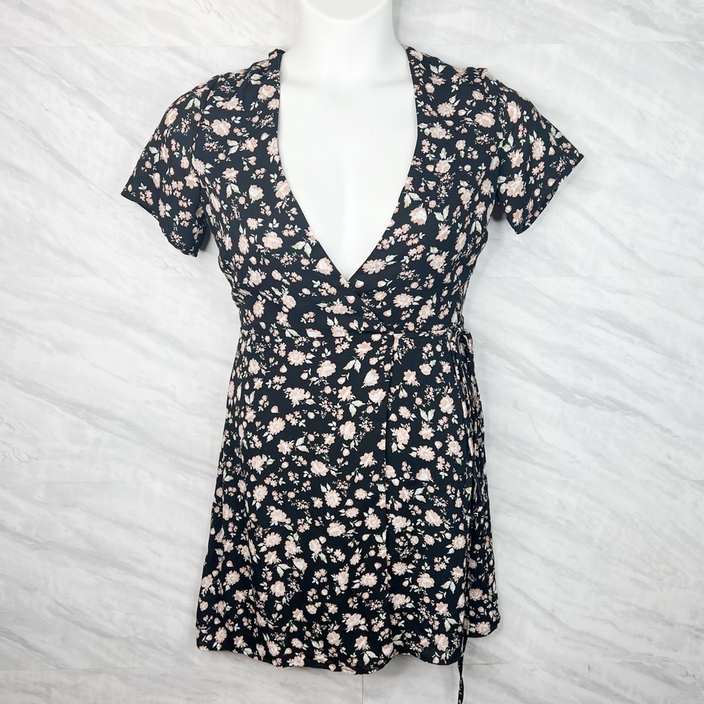 Bardot Floral Flip Wrap Dress 6/S